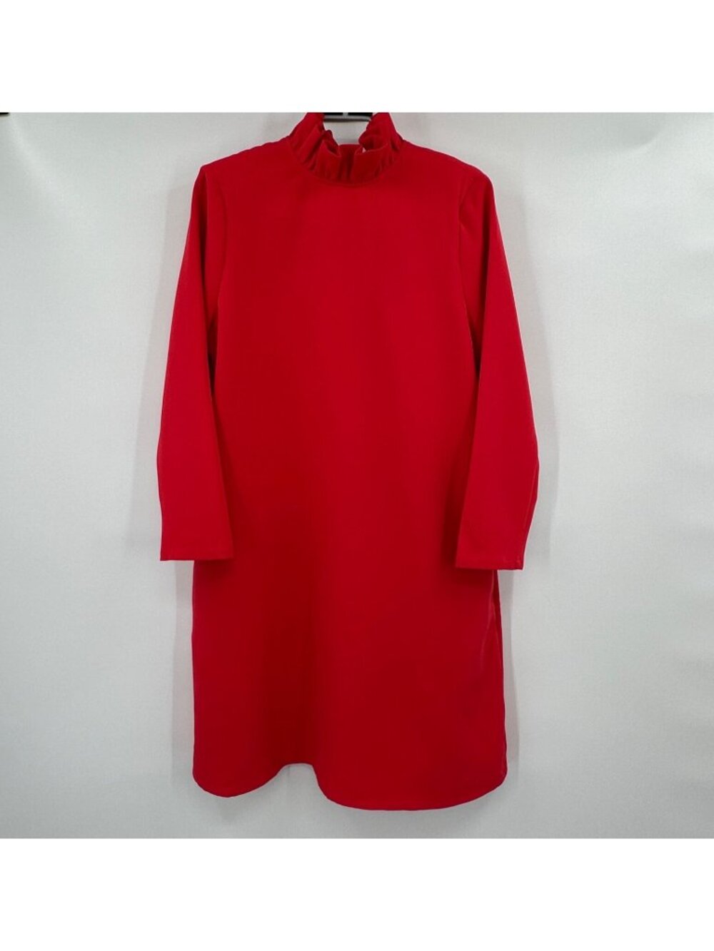 Tuckernuck Poppy Red Daphne Dress XL Ruffle Collar Bow Swing Mini Cocktail NWT